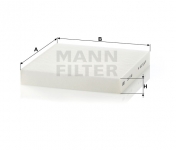 MANN FILTER Kabínový filter CU 2149