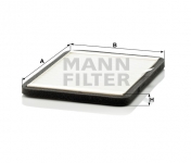 MANN FILTER Kabínový filter CUK 2424