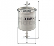 MANN FILTER Palivový filter WK 822/2