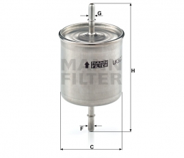 MANN FILTER Palivový filter WK 822/2