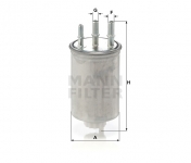 MANN FILTER Palivový filter WK 829/6