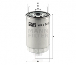 MANN FILTER Palivový filter WK 842/16