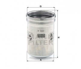 MANN FILTER Olejový filter W 1022