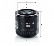 MANN FILTER Olejový filter W 10 050