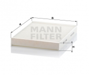 MANN FILTER Kabínový filter CU 2842