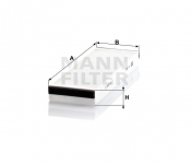 MANN FILTER Kabínový filter CU 3023-2