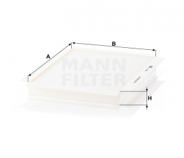 MANN FILTER Kabínový filter CU 2622