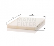 MANN FILTER Kabínový filter CU 27 004