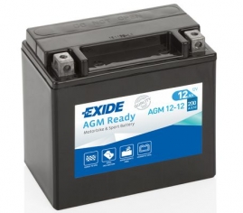 Exide Bike Conventional 12V 12Ah 200A AGM12-12