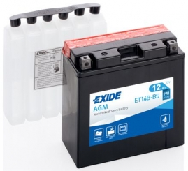 Exide Bike AGM 12V 12Ah 190A ET14B-BS