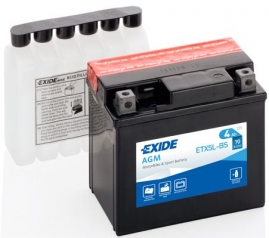 Exide Bike AGM 12V 4Ah 70A ETX5L-BS