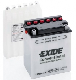 Exide Bike Conventional 12V 14Ah 130A 12N14-3A