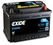 Exide Classic 12V 70Ah 640A EC700