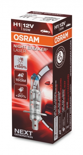 Osram Night Breaker Laser 64150NL H1 P14,5s 12V 55W