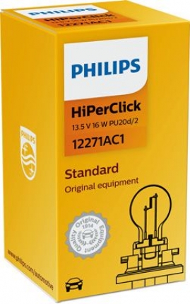 PHILIPS Standard PCY16W PU20d/2 12V 16W 12271AC1