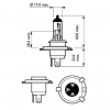 PHILIPS LongLife EcoVision H4 P43t-38 12V 60/55W 12342LLECOB1