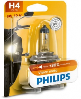 PHILIPS Vision Moto H4 P43t-38 12V 60/55W 12342PRBW