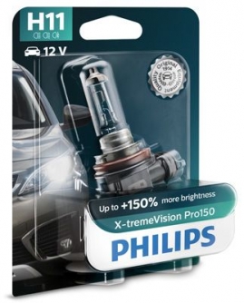 PHILIPS X-tremeVision Pro150 H11 PGJ19-2 12V 55W 12362XVPB1