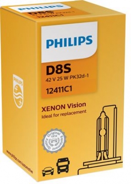 PHILIPS Xenon Vision D8S PK32d-1 42W 25W 12411C1