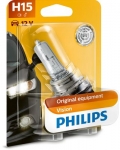 PHILIPS Vision H15 PGJ23t-1 12V 55/15W 12580B1