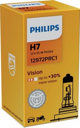 PHILIPS Vision H7 PX26d 12V 55W 12972PRC1