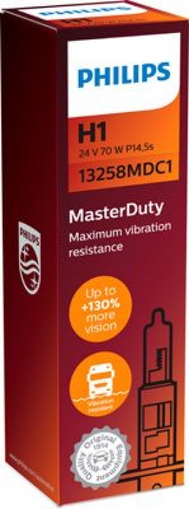 PHILIPS MasterDuty H1 P14,5s 24V 70W 13258MDC1