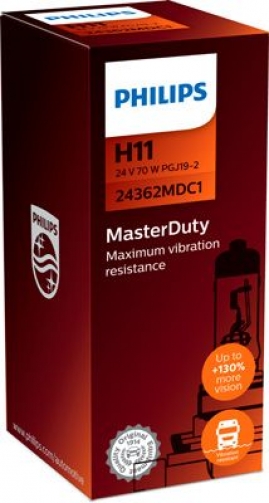 PHILIPS MasterDuty H11 PGJ19-2 24V 70W 24362MDC1