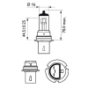 PHILIPS Standard HB1 P29t 12V 65/45W 9005PRB1