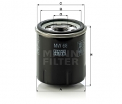 MANN FILTER Olejový filter MW 68