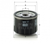 MANN FILTER Olejový filter MW 77