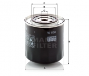 MANN FILTER Olejový filter W 1130