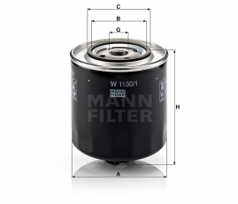 MANN FILTER Olejový filter W 1130/1