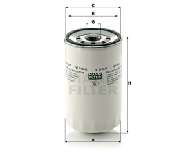 MANN FILTER Olejový filter W 1160/2