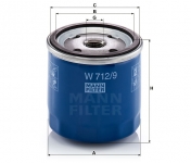 MANN FILTER Olejový filter W 712/9