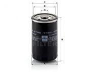 MANN FILTER Olejový filter W 719/33