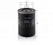 MANN FILTER Olejový filter W 816/80