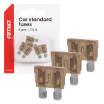 Autopoistky STANDARD púzdro 3 ks 7,5A AMIO-05104