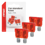 Autopoistky STANDARD púzdro 3 ks 10A AMIO-05105