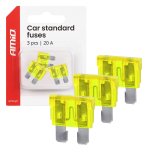 Autopoistky STANDARD púzdro 3 ks 20A AMIO-05107