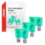Autopoistky STANDARD púzdro 3 ks 30A AMIO-05109
