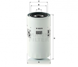 MANN FILTER Olejový filter W 950/7