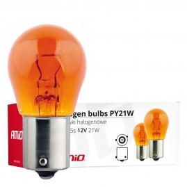 Halogénové žiarovky PY21W BAU15s 12V 21W AMBER