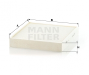 MANN FILTER Kabínový filter CU 26 010