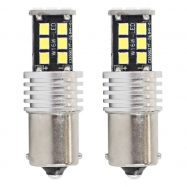 LED žiarovky CANBUS 2835 15SMD 1156 BA15S P21W R10W R5W White 12V/24V