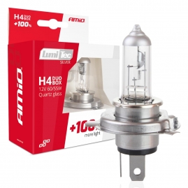 Halogénový DUO blister (2ks) H4 12V 60/55W sada LumiTec SILVER +100%