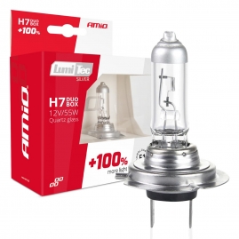 Halogénový DUO blister (2ks) H7 12V 55W sada LumiTec SILVER +100%