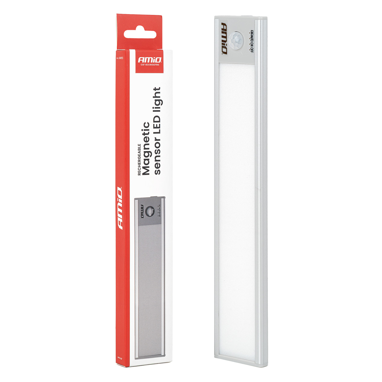 Bezdrôtové LED pracovné svetlo so senzorom pohybu 1.2W 1000mAh AMIO-04893