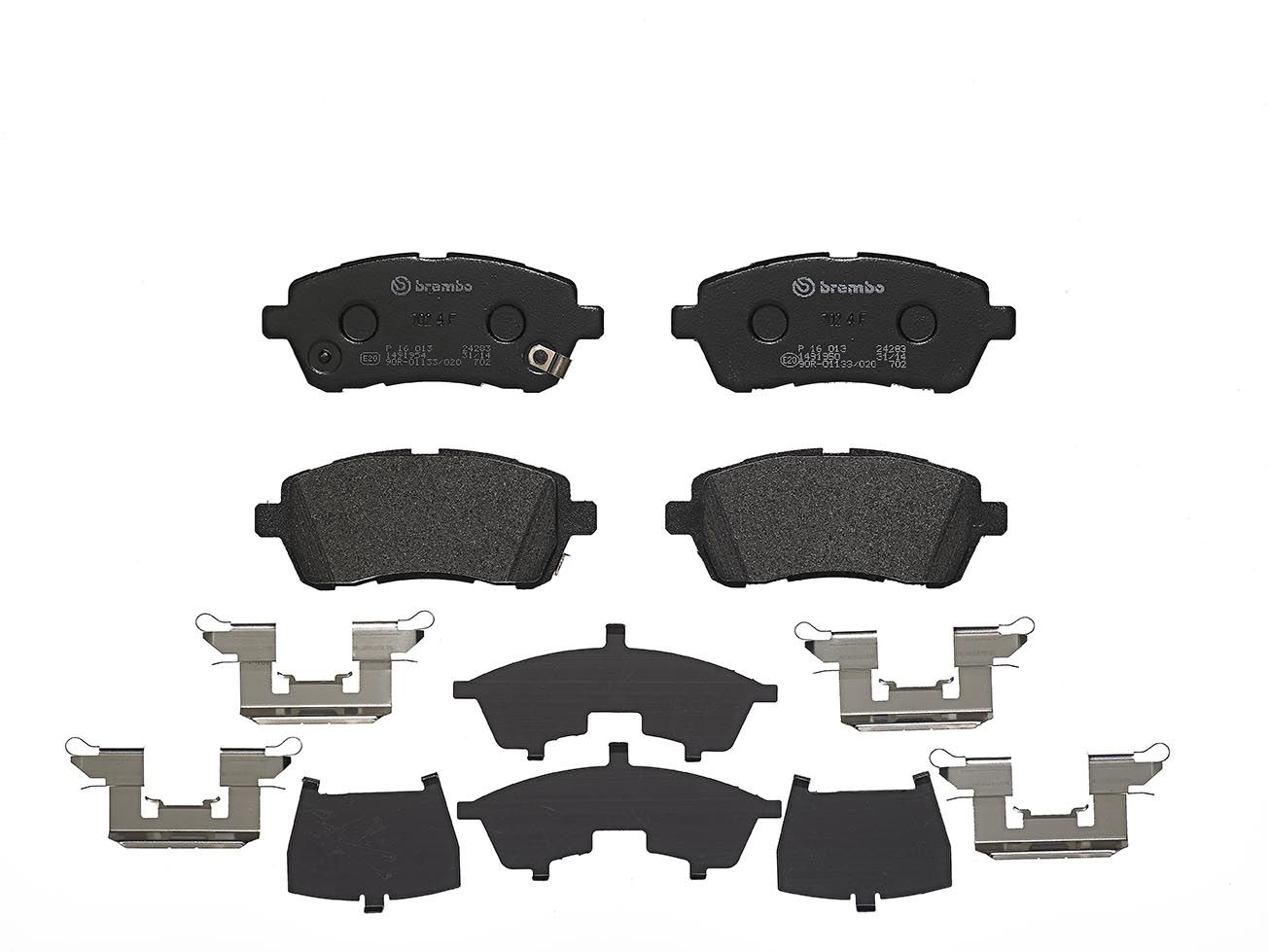 Sada brzdových platničiek kotúčovej brzdy BREMBO P16013X